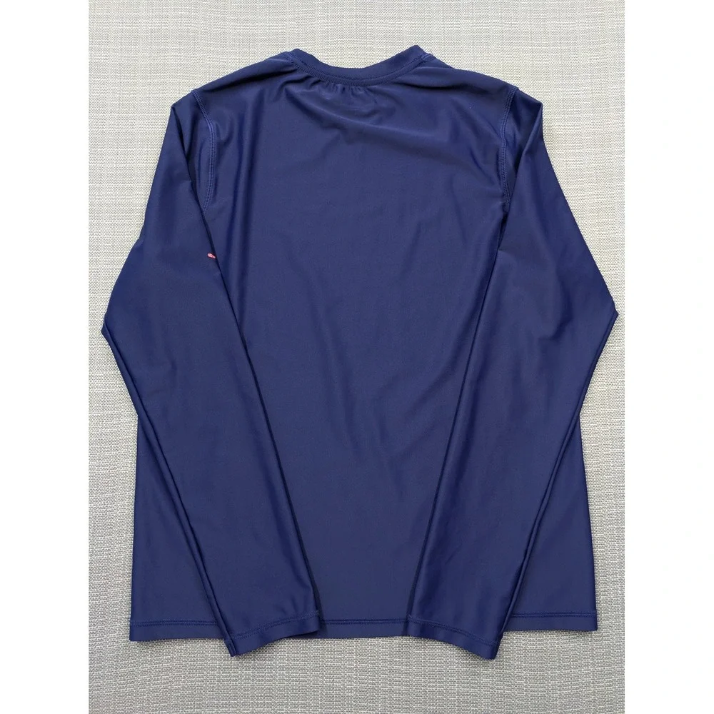 Vineyard Vines Rash Guard Kids 16 Blue Long Sleeve Swim Shirt Whale Logo